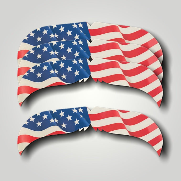 Old Glory ChukStache Vinyl Sticker Set (4) - ChukStar Leather